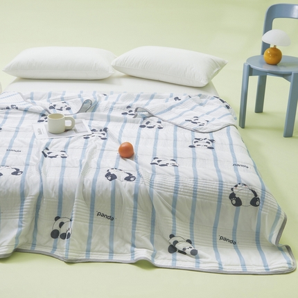 LIFE.丽芙 2024年新品韩式风凉感丝夏被-跑量 小熊猫