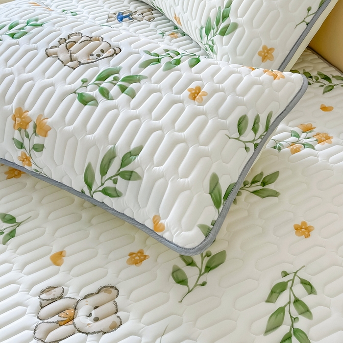 91家纺网 家纺一手货源 找家纺 （总）LIFE.丽芙 2024新款凉感丝乳胶枕套印花款图片二