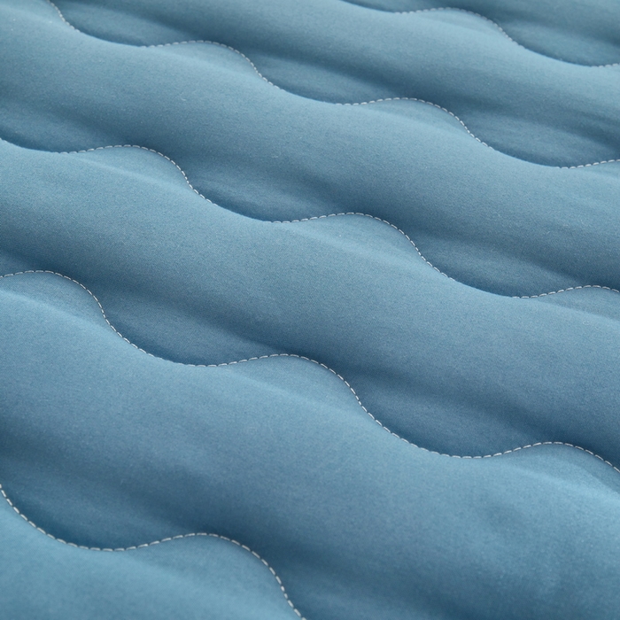 91家纺网 家纺一手货源 找家纺 LIFE.丽芙 2024新款原棉夹棉枕套-四季款 高贵蓝