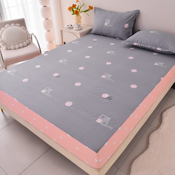 91家纺网 家纺一手货源 找家纺 床笠人家 2025新款全棉印花防水床笠防水隔尿透气-印花防水床笠 千星之城