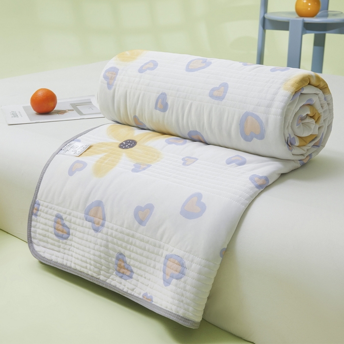 91家纺网 家纺一手货源 找家纺 LIFE.丽芙 2024年新品韩式风凉感丝夏被-跑量 寐色