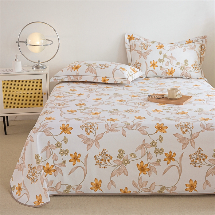 91家纺网 家纺一手货源 找家纺 金泰莱 2025新款原棉全棉老粗布凉席三件套全棉床单纯棉床单软凉席 幽香