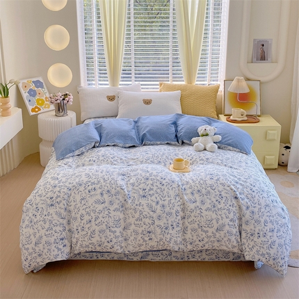 91家纺网 家纺一手货源 找家纺 （总）宝齐莱家纺 2024新款13372全棉印花系列单品被套