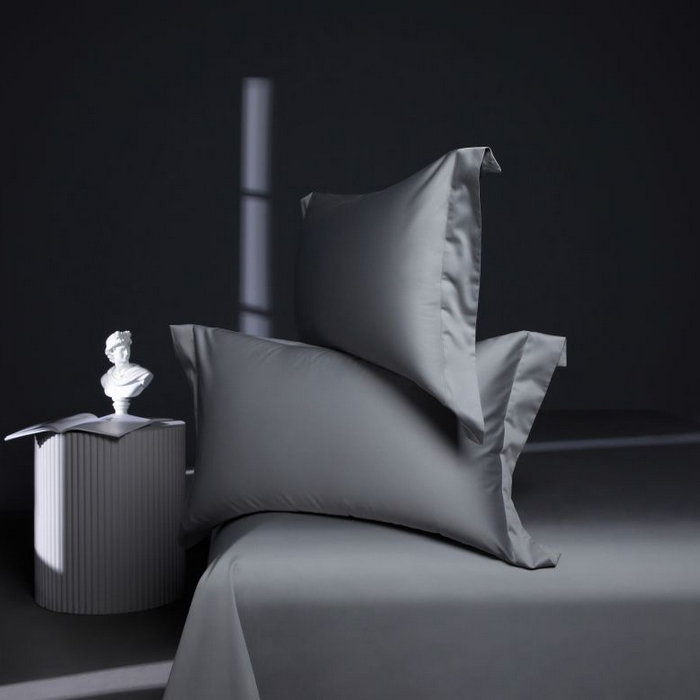 91家纺网 家纺一手货源 找家纺 2024新款定织新布种S120长绒棉四件套-黛西 高级灰