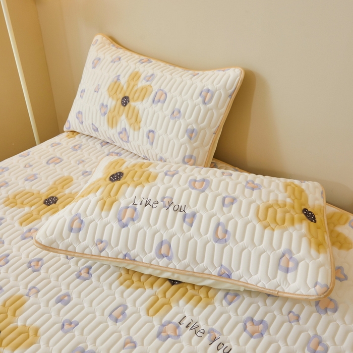 91家纺网 家纺一手货源 找家纺 LIFE.丽芙 2024新款凉感丝乳胶枕套印花款图片一 寐色