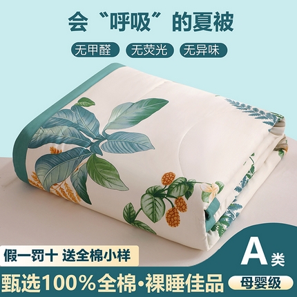 91家纺网 家纺一手货源 找家纺 （总）金柚子2024新款全棉印花夏凉被