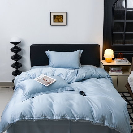 91家纺网 家纺一手货源 找家纺 （总）顾家家居  2025新款纯色兰精天丝四件套