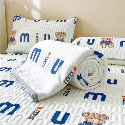 91家纺网 家纺一手货源 找家纺 （总）LIFE.丽芙 2024年0.4乳胶凉席加厚条席款三件套＋凉感丝夏被可组合四件套图片二