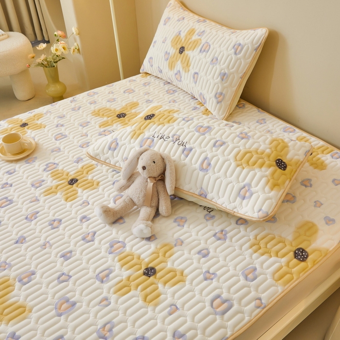 91家纺网 家纺一手货源 找家纺 LIFE.丽芙 2024新款凉感丝乳胶枕套印花款图片一 寐色