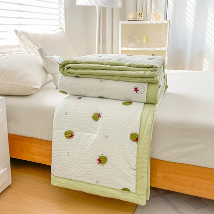 91家纺网 家纺一手货源 找家纺 （总）好欣怡 2024新款云朵泡泡棉夏被直播热款