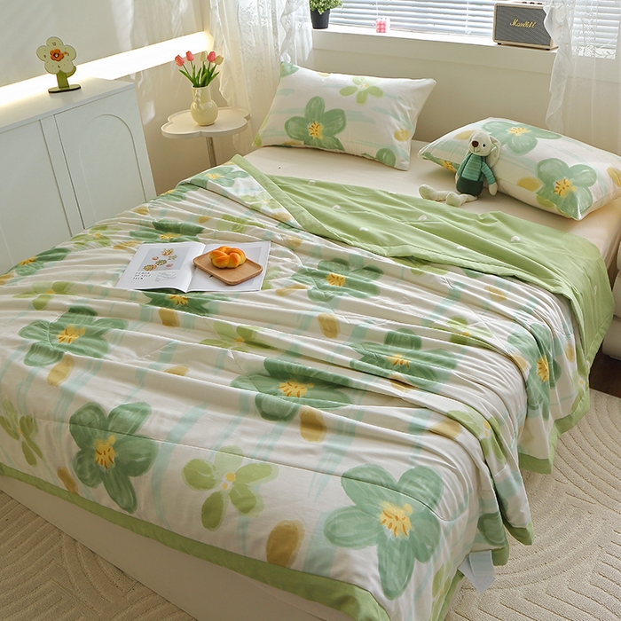 91家纺网 家纺一手货源 找家纺 （总）金柚子2024新款全棉印花夏凉被