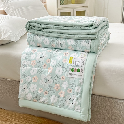 91家纺网 家纺一手货源 找家纺 （总）好欣怡 新款母婴级糯糯棉印花夏被被子被芯