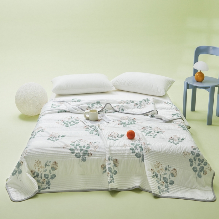 91家纺网 家纺一手货源 找家纺 LIFE.丽芙 2024年新品韩式风凉感丝夏被-跑量 仲夏