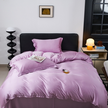 91家纺网 家纺一手货源 找家纺 （总）顾家家居  2025新款纯色兰精天丝四件套