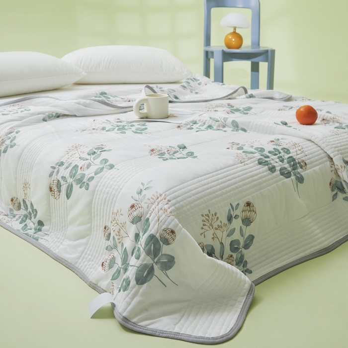 91家纺网 家纺一手货源 找家纺 LIFE.丽芙 2024年新品韩式风凉感丝夏被-跑量 仲夏