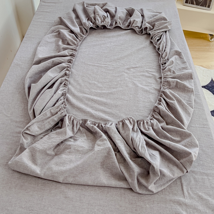 91家纺网 家纺一手货源 找家纺 久典家居 2024新款A类全棉学生款三件套 浅灰