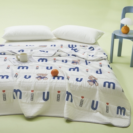 LIFE.丽芙 2024年新品韩式风凉感丝夏被-跑量 妙妙熊