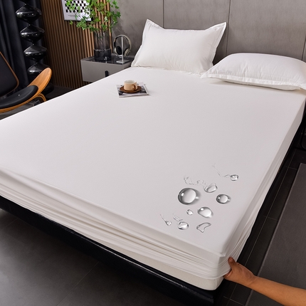 91家纺网 家纺一手货源 找家纺 （总）床笠人家 2025新款全棉纯色防水床笠防水隔尿透气-纯色防水床笠