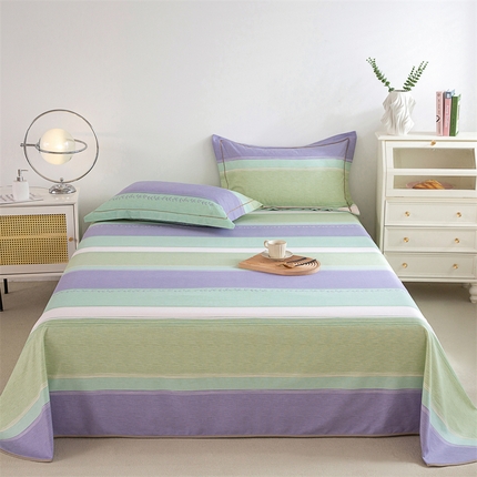 91家纺网 家纺一手货源 找家纺 （总）金泰莱 2025新款原棉全棉老粗布凉席三件套全棉床单纯棉床单软凉席