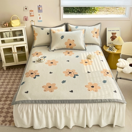 91家纺网 家纺一手货源 找家纺 （总）懒猫家纺 2024新款250D数码印花宽边圆网冰丝席