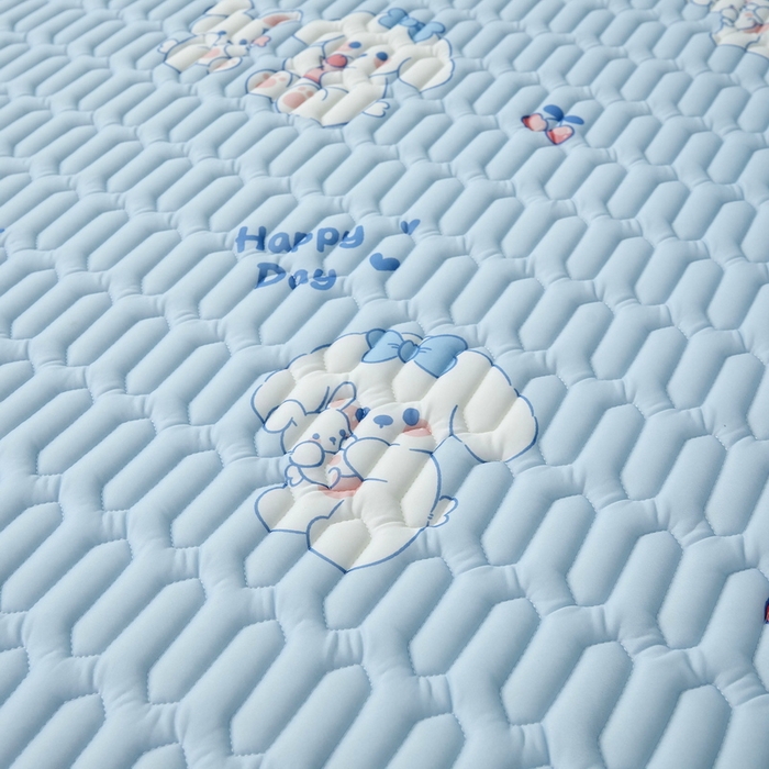 91家纺网 家纺一手货源 找家纺 LIFE.丽芙 2024年新品0.4乳胶凉席加厚床笠款三件套图片一 快乐狗