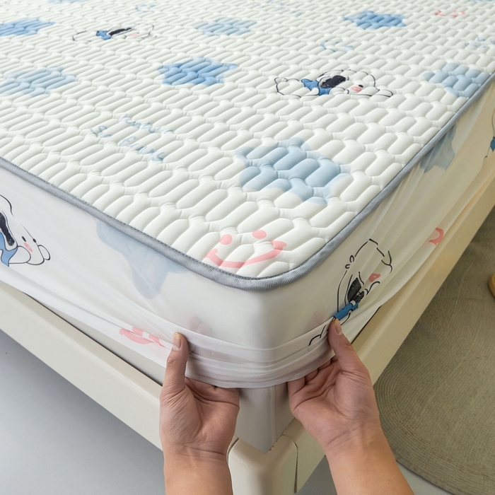 91家纺网 家纺一手货源 找家纺 LIFE.丽芙 2024年新品0.4乳胶凉席加厚床笠款三件套图片一 帕恰狗