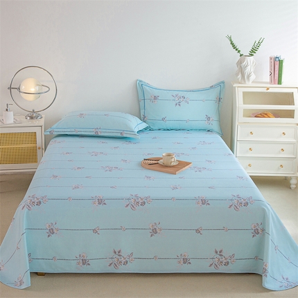 91家纺网 家纺一手货源 找家纺 （总）金泰莱 2025新款原棉全棉老粗布凉席三件套全棉床单纯棉床单软凉席