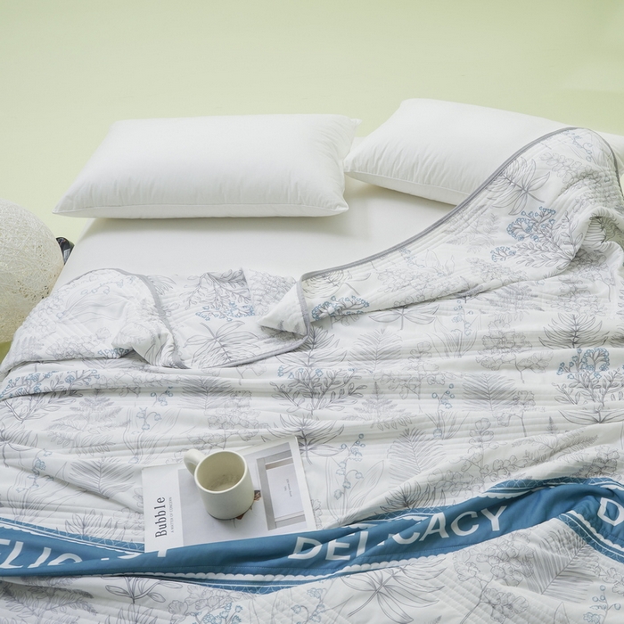 91家纺网 家纺一手货源 找家纺 LIFE.丽芙 2024年新品韩式风凉感丝夏被-跑量 格罗