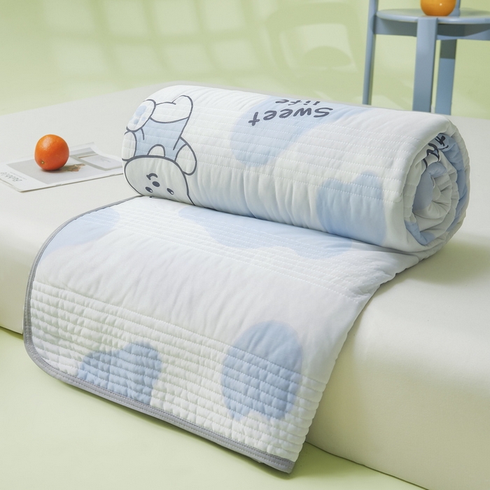 91家纺网 家纺一手货源 找家纺 LIFE.丽芙 2024年新品韩式风凉感丝夏被-跑量 皮皮狗