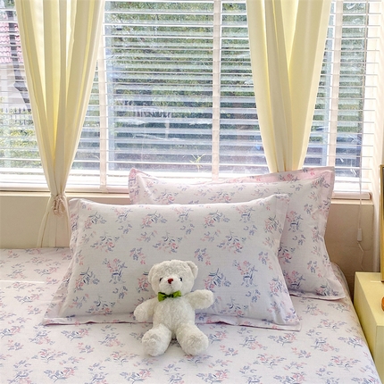 91家纺网 家纺一手货源 找家纺 （总）宝齐莱家纺 2024新款13372全棉印花系列单品枕套