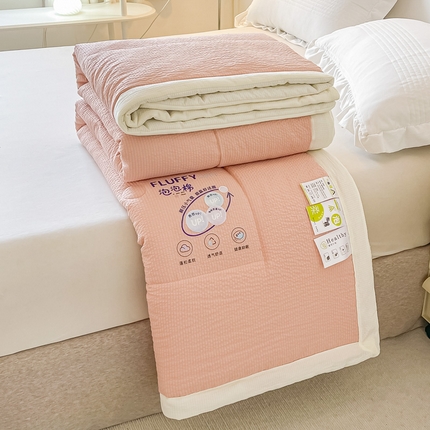 91家纺网 家纺一手货源 找家纺 （总）好欣怡 2024新款云朵泡泡棉夏被直播热款