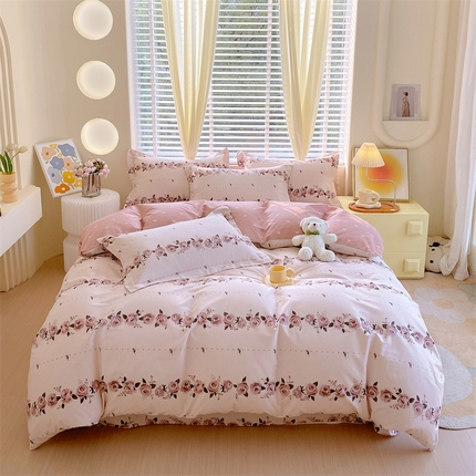 91家纺网 家纺一手货源 找家纺 （总）宝齐莱家纺 宝齐莱家纺 2024新款13372全棉印花系列四件套