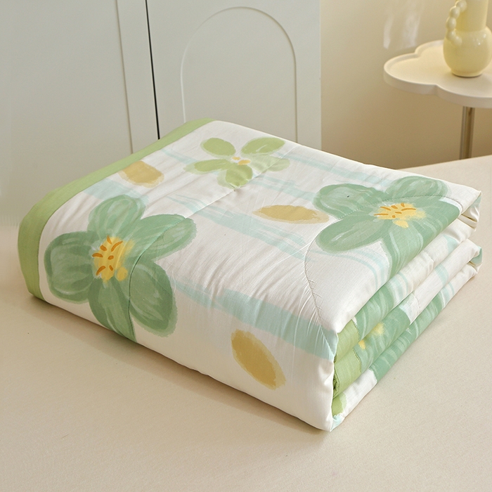 91家纺网 家纺一手货源 找家纺 （总）金柚子2024新款全棉印花夏凉被