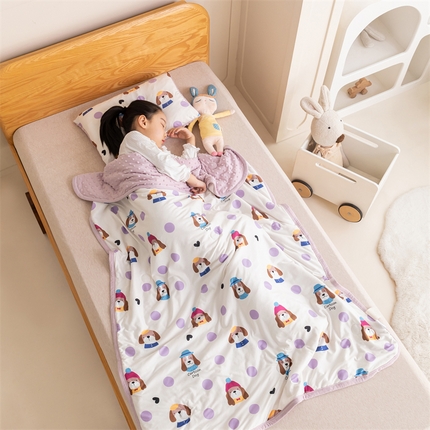 91家纺网 家纺一手货源 找家纺 （总）艾佳宝贝 2024春夏豆豆针织儿童多功能安抚被宝宝拍拍被