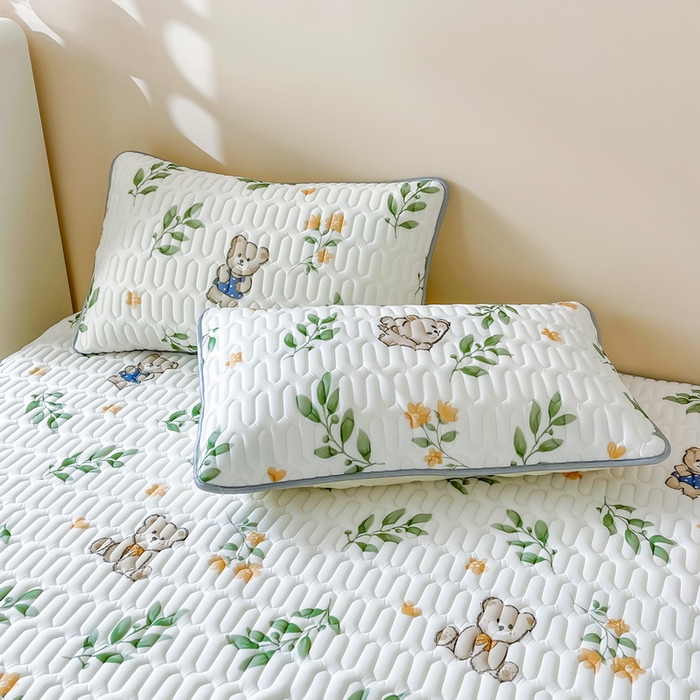 91家纺网 家纺一手货源 找家纺 （总）LIFE.丽芙 2024新款凉感丝乳胶枕套印花款图片二