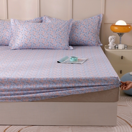 91家纺网 家纺一手货源 找家纺 （总）莉雅居 2025新款洛卡棉印花床笠