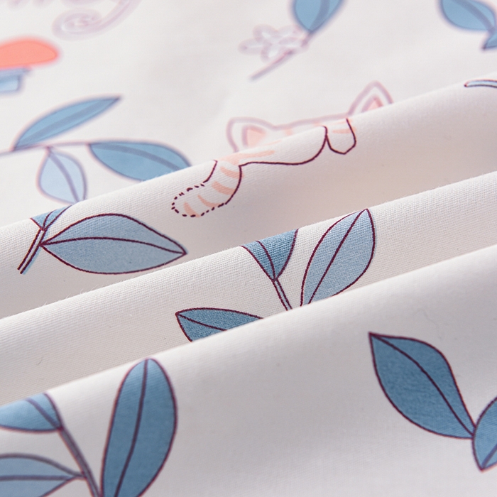 91家纺网 家纺一手货源 找家纺 床笠人家 2025新款全棉印花防水床笠防水隔尿透气-印花防水床笠 安琪儿