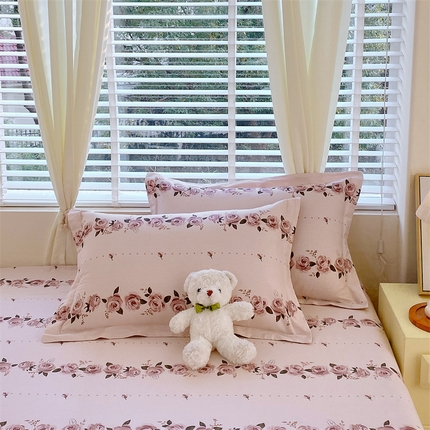 91家纺网 家纺一手货源 找家纺 （总）宝齐莱家纺 2024新款13372全棉印花系列单品枕套