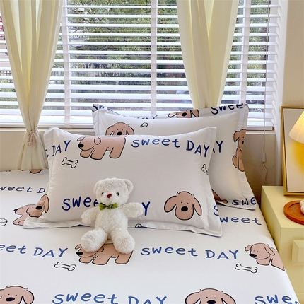 91家纺网 家纺一手货源 找家纺 （总）宝齐莱家纺 2024新款13372全棉印花系列单品枕套