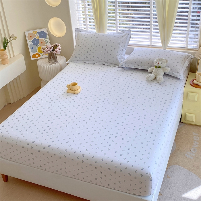 91家纺网 家纺一手货源 找家纺 宝齐莱家纺 2024新款13372全棉印花系列单品床笠 可欣