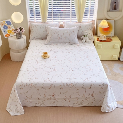 91家纺网 家纺一手货源 找家纺 （总）宝齐莱家纺 2024新款13372全棉印花四件套单品系列-床单