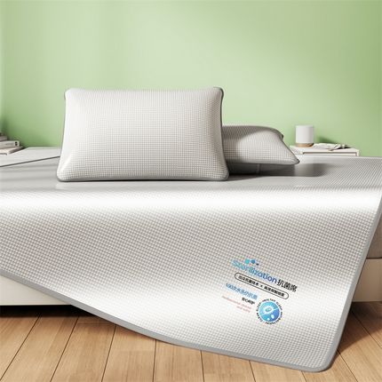 91家纺网 家纺一手货源 找家纺 （总）鑫姿席业 2025新款抗菌冰激凌烫画床单款冰丝席