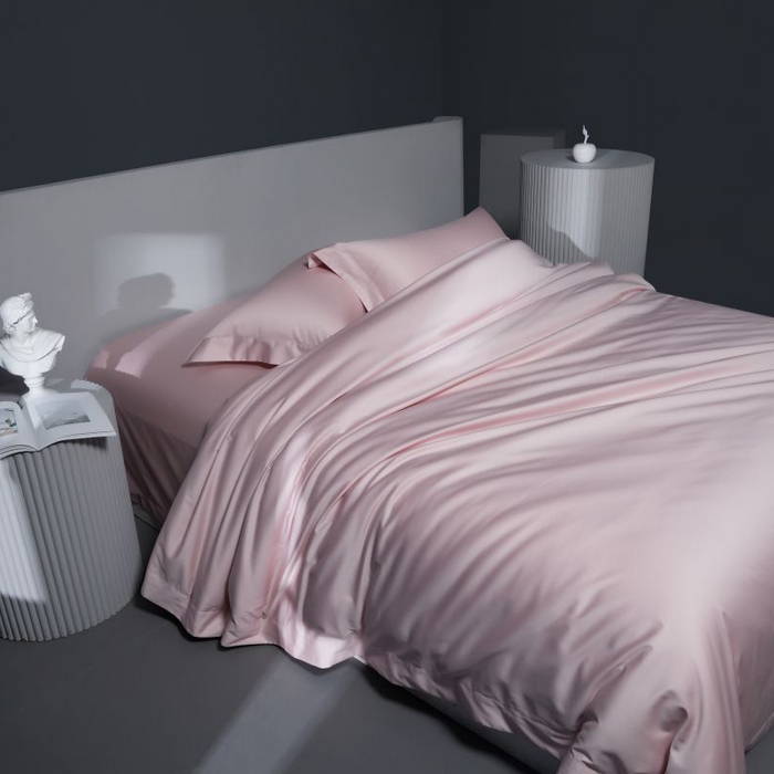 91家纺网 家纺一手货源 找家纺 2024新款定织新布种S120长绒棉四件套-黛西 粉