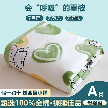 91家纺网 家纺一手货源 找家纺 （总）金柚子2024新款全棉印花夏凉被