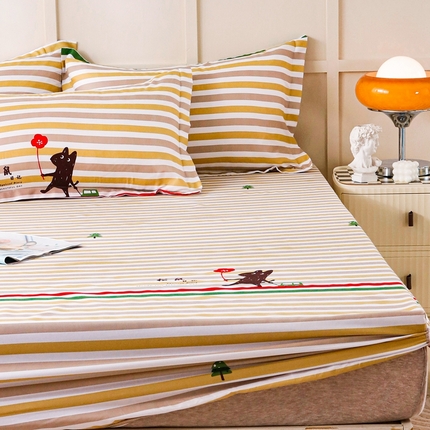 91家纺网 家纺一手货源 找家纺 （总）莉雅居 2025新款洛卡棉印花床笠