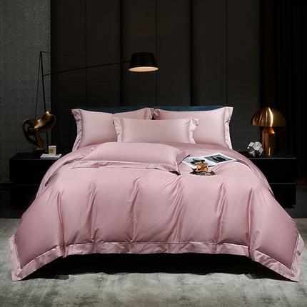 榻尚家居 2024新款亲肤舒适海岛棉四件套--魅 魅-豆沙紫