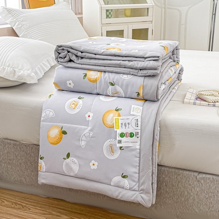 91家纺网 家纺一手货源 找家纺 （总）好欣怡 新款母婴级糯糯棉印花夏被被子被芯