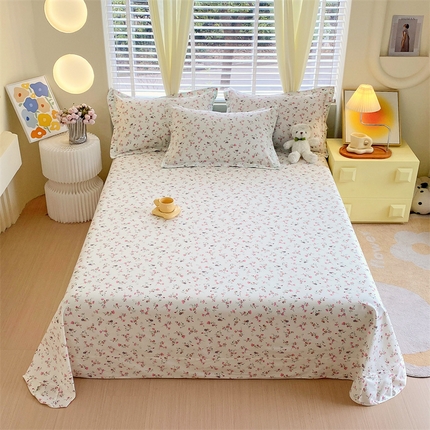 91家纺网 家纺一手货源 找家纺 （总）宝齐莱家纺 2024新款13372全棉印花四件套单品系列-床单