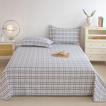 91家纺网 家纺一手货源 找家纺 （总）金泰莱 2025新款原棉全棉老粗布凉席三件套全棉床单纯棉床单软凉席