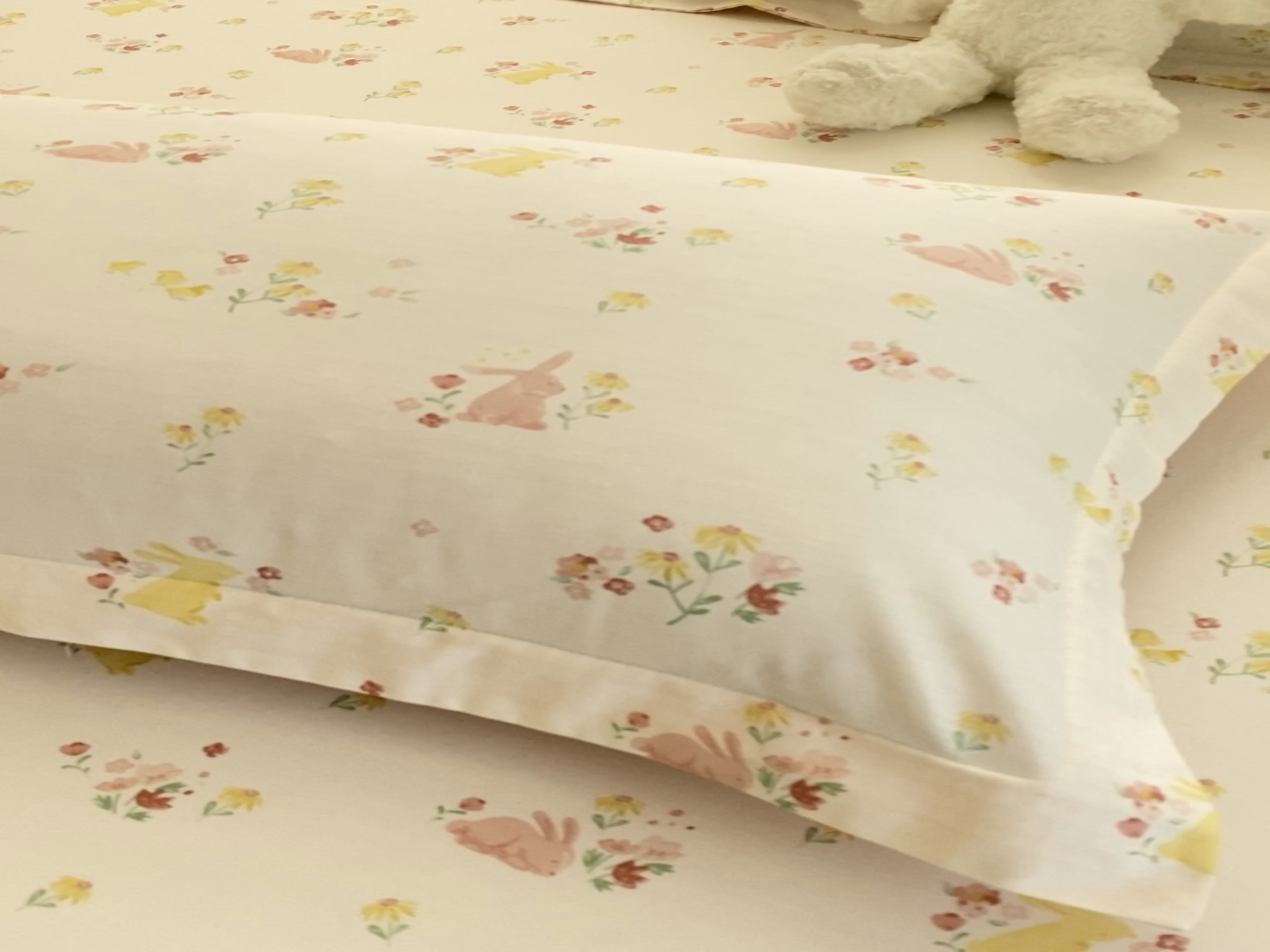 91家纺网 家纺一手货源 找家纺 宝齐莱家纺 2024新款13372全棉印花系列单品枕套 集美